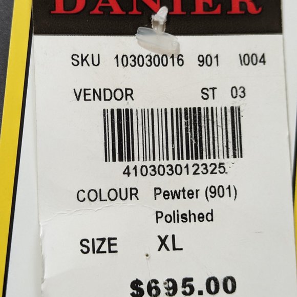 Danier Leather Jacket Zip Up Pewter Gray NWT Size XL - Picture 10 of 16